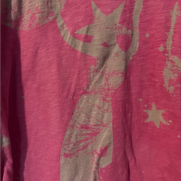 Magnolia Pearl Pink distressed tee. - Picture 3 of 5